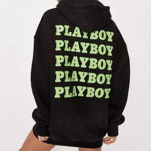 Playboy x Missguided Oversized Hoodie Dress